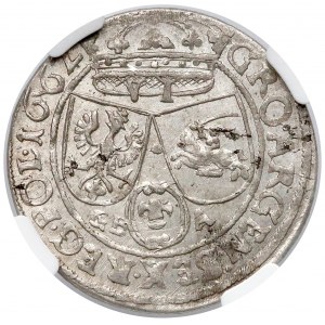 Jan II Kazimierz, Szóstak Lwów 1662 GBA - piękny