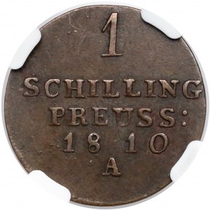 Niemcy, Prusy Wschodnie, Fryderyk Wilhelm III,, Szeląg 1810-A
