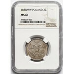 30 kopiejek = 2 złote 1838 MW, Warszawa - NGC MS61