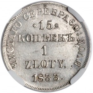 15 kopecks = 1 zloty 1833, Petersburg