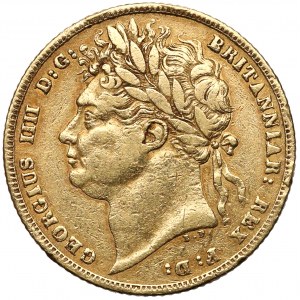 Wielka Brytania, Jerzy III, 1 suweren 1821