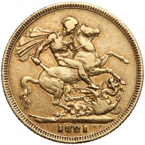 Wielka Brytania, Jerzy III, 1 suweren 1821