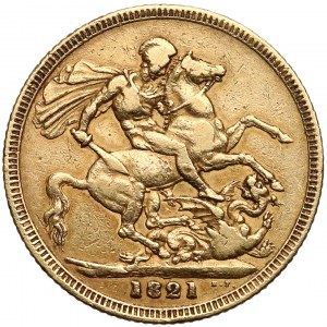 Great Britain, George III, 1 Sovereign 1821