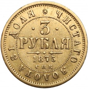 Rosja, 3 ruble 1875 HI