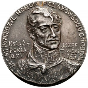 1913r. Medal SREBRO Setna rocznica śmierci Józefa Poniatowskiego (Laszczka)