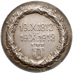 1913r. Medal SREBRO Setna rocznica śmierci Józefa Poniatowskiego (Laszczka)