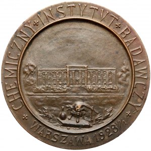 1928r. Medal Budowa Instytutu Chemicznego w Warszawie