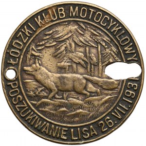 Łódzki Klub Motocyklowy - Poszukiwanie lisa 26.VII.1931
