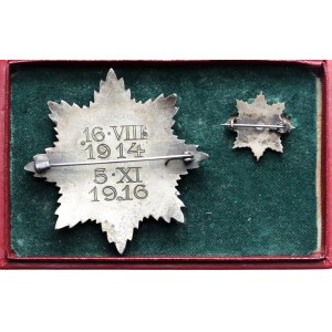 NKN Gwiazda 16.VIII.1914 - 5.XI.1916 w komplecie z miniaturką