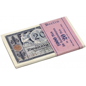 Niemcy PACZKA bankowa 20 marek 1915