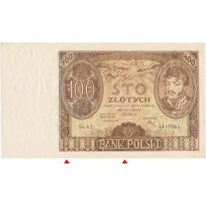 100 złotych 1932 - AZ - dwie kreski w znaku wodnym 