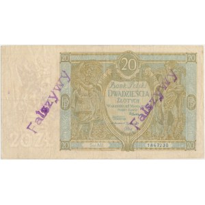 Falsyfikat z epoki 20 złotych 1926