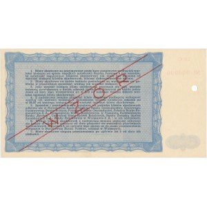 Bilet Skarbowy WZÓR Emisja IV, Seria I - 10.000 złotych 1948