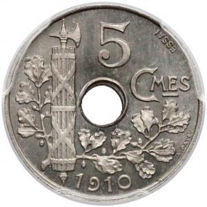 Francja, ESSAI 5 centimów 1910 - PCGS SP67+
