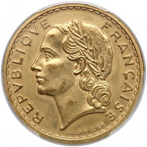 France, ESSAI 5 francs 1939 - PCGS SP64