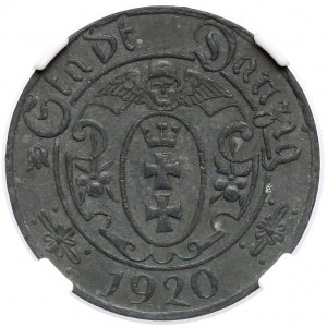 Gdańsk, 10 fenigów 1920 - 54 perełki 