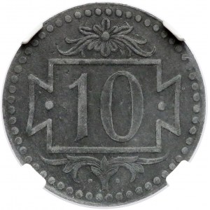 Gdańsk, 10 fenigów 1920 - 56 perełek - typ K.3 