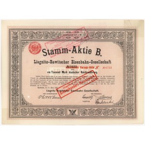 Kolej Legnicko-Rawicka, Akcja zwykła na 1.000 mk 1898