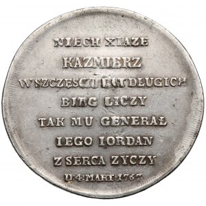 1767r. Medal gen. Jordana dla Kazimierza Poniatowskiego (Holzhäusser)
