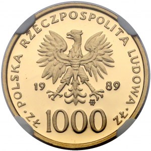 1.000 złotych 1989 Jan Paweł II - NGC PF69 UC