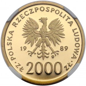 2.000 złotych 1989 Jan Paweł II - NGC PF68 UC