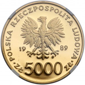 5.000 złotych 1989 Jan Paweł II - NGC PF69 UC