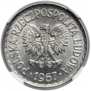 1 złoty 1967 - NGC MS66