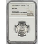 1 złoty 1966 - NGC MS67