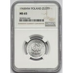 1 złoty 1968 - NGC MS65