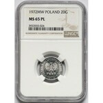 20 groszy 1972 - Proof Like - NGC MS65 PL