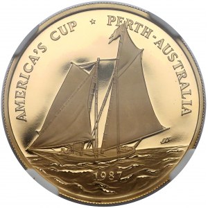 Samoa, 100 Tala 1987 America's Cup - NGC PF69 UC