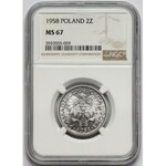 2 złote 1958 Jagody - NGC MS67