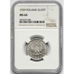 1 złoty 1929 - NGC MS64