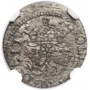 Zygmunt III Waza, Szeląg Wilno 1617 - pełna data - rzadki