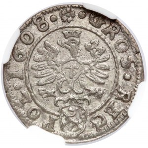 Zygmunt III Waza, Grosz Kraków 1608 - rozetki - b. ładny