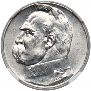 Piłsudski 5 złotych 1935 - NGC MS62