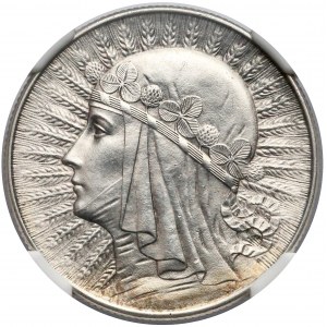 Głowa Kobiety 5 złotych 1934 - NGC MS64