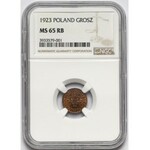 1 grosz 1923 - NGC MS65 RB