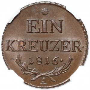 Österreich, Franz II., Kreuzer 1816-A - NGC MS67 BN