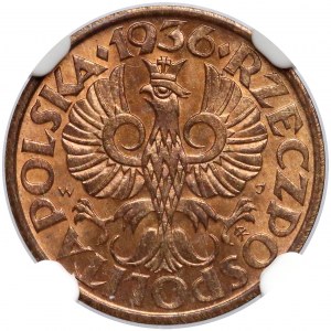 2 grosze 1936 - NGC MS65 RB