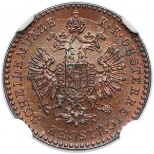 Austria, Franz Jospeh I, 5/10 kreuzer 1885 - NGC MS66 RB