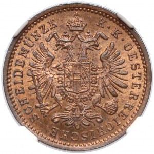 Austria, Franz Jospeh I, Kreuzer 1891 - NGC MS66 RB