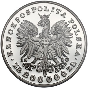 DUŻY Tryptyk 200.000 złotych 1990 Kościuszko - NGC PF69 UC