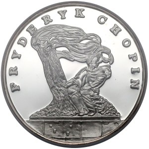 DUŻY Tryptyk 200.000 złotych 1990 Chopin - NGC PF67 UC