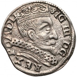 Zygmunt III Waza, Trojak Wilno 1598 - rurkowana kryza