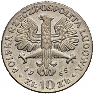 Próba MIEDZIONIKIEL 10 złotych 1965 VII wieków Warszawy