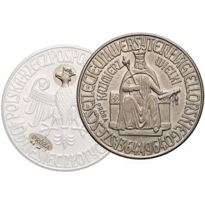 Próba MIEDZIONIKIEL 10 złotych 1964 Kazimierz III Wielki - ORZEŁ w KORONIE