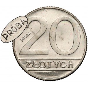 Próba MIEDZIONIKIEL 20 złotych 1989 