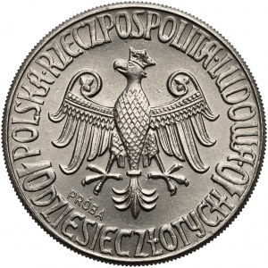 Próba NIKIEL 10 złotych 1964 Kazimierz III Wielki - Orzeł w KORONIE