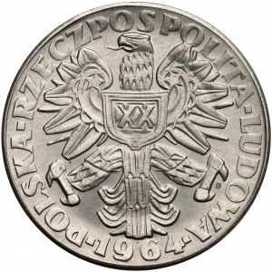 Próba NIKIEL 20 złotych 1964 Kobieta ze zbożem